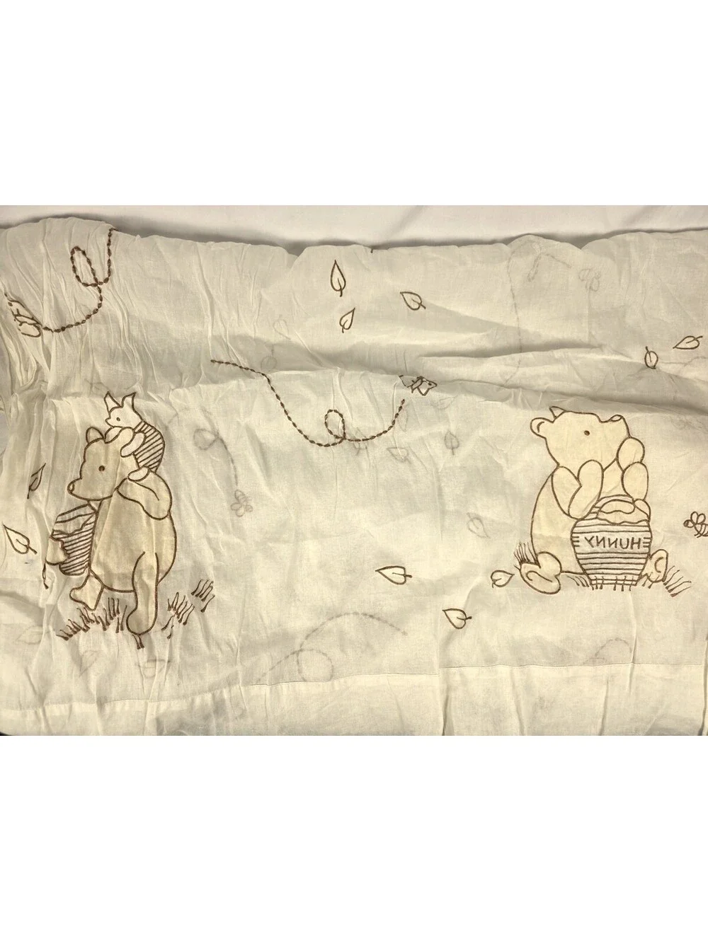 VTG Winnie The Pooh Classic Curtain Panels Sheer 42x60 Set Of 3